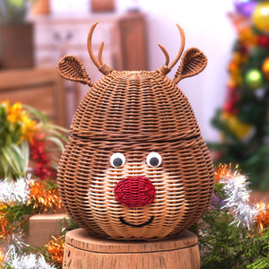 Adornos Navideños Hechos a Mano de Bambú Natural Duradero para Decoración Festiva del Hogar, Regalos Colgantes para el Árbol de Navidad - Product Image 5