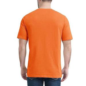Camisetas de Hombre de Color Naranja, de Poliéster/Algodón, con Estampado Personalizado, Bolsillos en el Pecho, Manga Corta, Transpirables, de Secado Rápido, para Uso Casual de Verano - Product Image 2