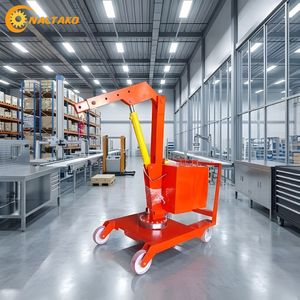 Grue mobile hydraulique miniature Naltako de 1,5 tonne, hauteur de levage maximale de 3,8 m, rotation à 360°, pour l'entretien industriel lourd, 1,5T - Product Image 5