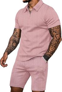 Conjunto de Ropa Casual Ligera de Verano para Hombre, Corte Regular, Estilo Urbano, Transpirable, 100% Poliéster, Camiseta y Pantalones Cortos, Fabricante - Product Image 3