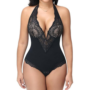 Combinaison pour femme Solid Trader, tissu en maille confortable toutes saisons, design classique uni, pièce polyvalente pour superposition - Product Image 2
