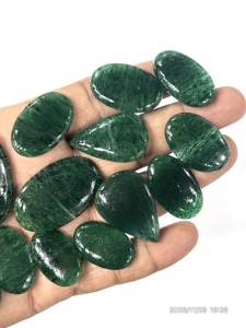 Mica vert naturel, cabochon de jade, pierres précieuses en vrac, formes variées, 20-30 mm, livraison rapide en gros - Product Image 4
