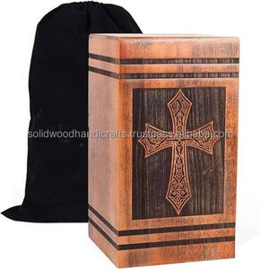 Urnas de madera profesionales para adultos con cenizas humanas que admiten urnas de madera personalizadas - Product Image 2