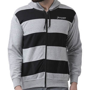 Sweats à capuche tendance pour hommes avec fermeture éclair, capuche réglable, poches avant et coupe décontractée, parfaits pour le streetwear et les tenues décontractées - Product Image 1