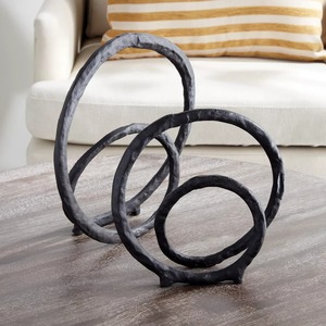 Escultura Circular Hecha a Mano, Decoración de Mesa Geométrica Abstracta, Figura de Arte Minimalista para Sala de Estar - Product Image 6