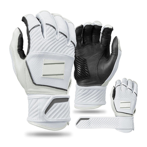 Gants de frappe de baseball professionnels unisexes en cuir de chèvre, design personnalisé avec logo, cuir pleine fleur, dernière collection. - Product Image 1