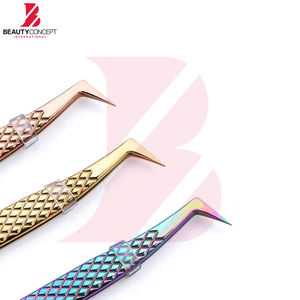 Pinzas para Extensión de Pestañas de Volumen con Agarre Antideslizante, Herramienta de Aplicación Multicolor para Múltiples Formas y Propósitos - Product Image 4