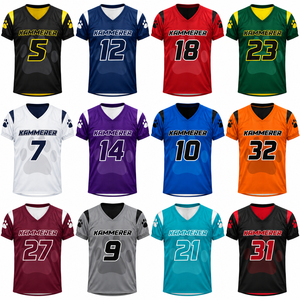 Manufacturer <b>Purple</b> American Football Jersey Paw Print Uniform V-Neck Athletic Short Sleeve Team Wear Quick Dry Training <b>Shirt</b> - Product Image 6