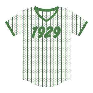 Camiseta blanca de béisbol de la hermandad Iota Phi Lambda, ropa con letras griegas, año de fundación 1929, Top informal de manga corta para mujer - Product Image 1