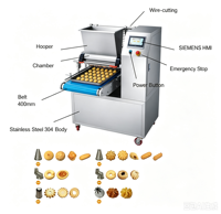 Ligne de production entièrement automatique de gâteaux wafer pour biscuits gaufrettes à base de farine