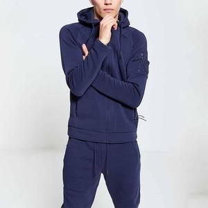 Men Zip Up Sweatsuit Warm Fleece Hoodie And Jogger <b>Pants</b> Casual Training Outfit Comfortable Daily Sportswear Set - Product Image 5
