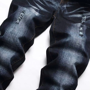 Jeans de Mezclilla Rectos de Corte Regular de Alta Calidad para Hombre, 100% Algodón, Ligeros, Lavado Snow Wash, Estilo Urbano, Servicio OEM al por Mayor - Product Image 1
