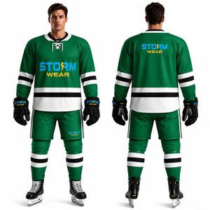 Service OEM en gros pour uniformes de hockey sur glace, vêtements de sport respirants personnalisés en gros, tenues d'équipe pour tournois, uniformes de hockey sur glace - Product Image 4