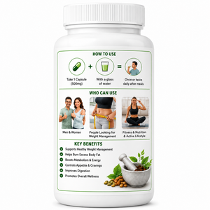My Fitlife Weight Loss Capsules with Natural Herbal Extracts Garcinia Green Tea Apple Cider <b>Vinegar</b> and Metabolism Boosting - Product Image 5