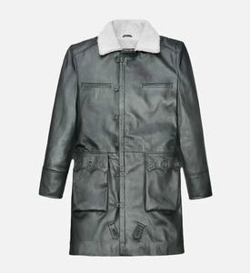 Customized Color <b>Leather</b> <b>Long</b> Coats For Men Oem Service <b>Long</b> Men Clothing Down Collar Coat Breathable For Winter <b>Leather</b> Coat - Product Image 1