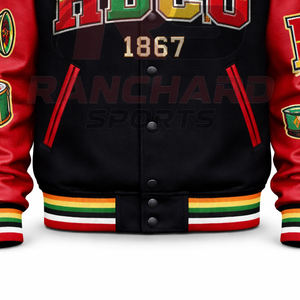 Veste universitaire classique pour hommes Letterman HBCU – Veste de style universitaire en laine et simili cuir de qualité supérieure pour les universités historiquement noires - Product Image 3