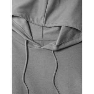 Sudadera con Capucha Oversize Gris Unisex de Manga Larga, Color Sólido, con Bolsillo Frontal, Tejido de Felpa Francesa, para Otoño - Product Image 3