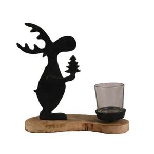 High Quality ALuminum and Wooden Christmas Santa Claus Cart Handmade Christmas Table Decorative <b>Gifts</b> - Product Image 6