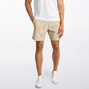 Men Solid Mid Casual <b>Fleece</b> <b>Shorts</b> Breathable Cotton Quick Dry Gym Workout with Drawstring Waistband - Product Image 6