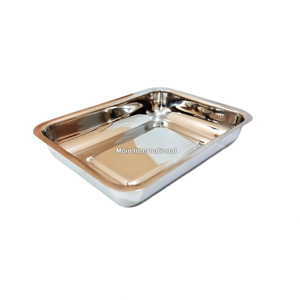 Plateau pour instruments chirurgicaux manuel de 68 pouces avec couvercle, en acier inoxydable de qualité supérieure, certifié CE, pour hôpitaux, cliniques et salles d'opération - Product Image 3