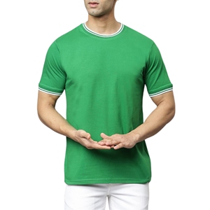 เสื้อยืดครอปผู้ชายแฟชั่นฤดูร้อนผ้าฝ้ายสแปนเด็กซ์ทรงเข้ารูป - Product Image 3