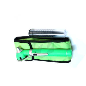 Otoscope à fibre optique vert, mini kit médical de diagnostic ORL de poche, outil d'examen des oreilles portable à LED pour professionnels - Product Image 4