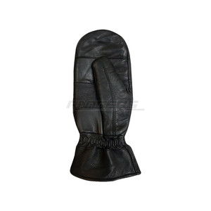 Mitaines en cuir noir pour adultes, imperméables, thermiques, design personnalisé, voyage en plein air, cuir véritable, snowboard, gants de ski d'hiver - Product Image 3