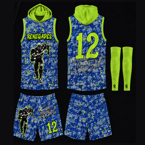 เสื้อแข่ง Rengades แบบสั่งทำพิเศษ ผ้าสแปนเด็กซ์/โพลีเอสเตอร์ สำหรับเกม 7 คนต่อ 7 สีน้ำเงิน แบบไม่มีแขน ระบายเหงื่อได้ดี ป้องกันแบคทีเรีย สำหรับเด็กทุกเพศ - Product Image 2