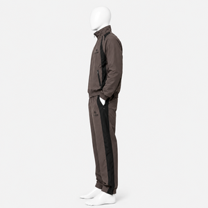 Ensemble de survêtements amples coupe-vent 2 pièces brodés, en nylon, color block, pour hommes - Product Image 3