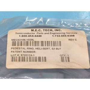 M.E.C. Anneau de support Tech MEC83106-1020L - Équipements et pièces semi-conducteurs d'occasion de renommée mondiale - Product Image 3
