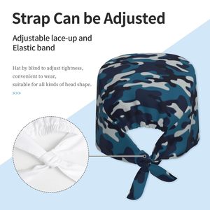 <b>Scrub</b> <b>Caps</b> Satin Lined High Quality Customizable Colors Logo Unisex Hospital Surgeon Long Hair Nurses OEM Service Quick Dry - Product Image 5
