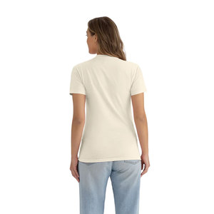 Next Level Adult Cotton T-Shirt – Premium Soft Washed 100% <b>Ring</b>-Spun Fitted Natural Tee Lightweight Soft Cotton Casual T Shirt - Product Image 5