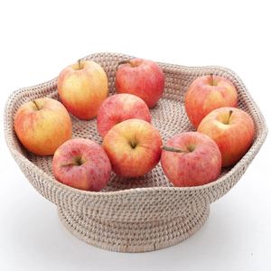 Vietnam Handmade Handwoven Rattan Fruit Bowl Round Wicker Serving Tray Natural Boho <b>Table</b> Centerpiece Decor Supplier - Product Image 4