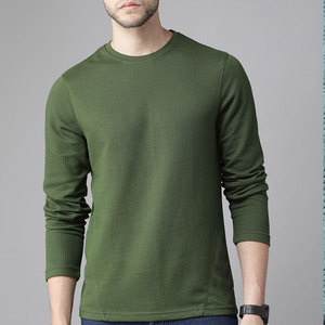 Camiseta Moderna de Punto Waffle Elástica y Cómoda para Uso Diario, Transpirable, Suave al Tacto, Informal para Verano - Product Image 1