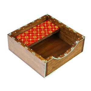 Boîte à mouchoirs en bois élégante pour le rangement des serviettes en papier sur le bureau, décoration pour la maison, le salon, la salle à manger, l'hôtel, le restaurant, la table - Product Image 2
