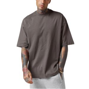 เสื้อยืดโอเวอร์ไซส์ไซส์ใหญ่สำหรับผู้ชาย ขายส่ง รับสกรีนลาย เสื้อยืดเรียบๆ ทรงหลวมไหล่ตก พร้อมบริการพิมพ์ลาย DTG - Product Image 5