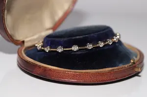 Pulsera de Moissanita con Cuentas, Plata de Ley 925, Chapada en Oro, Ajustable, Joyería de Lujo para Mujer, Regalo - Product Image 5