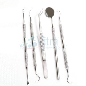 Kits de détartrage dentaire manuels en acier inoxydable de qualité supérieure - Finition lisse, robustes, réutilisables et écologiques pour les soins dentaires - Product Image 1