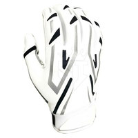 Gants de football américain en cuir de haute qualité, à doigts entiers, avec sangle de poignet réglable et fermeture auto-agrippante, antidérapants, pour l'entraînement