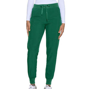 Women's <b>Green</b> High Waist <b>Cargo</b> Jogger <b>Pants</b> Drawstring Elastic Waist Ankle-Length Casual Trousers With Pockets - Product Image 2