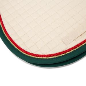 BRAND ZONE1995 Tapis de selle classique personnalisé en coton satiné avec doublure en maille, durable et confortable pour l'équitation et le saut d'obstacles - Product Image 4