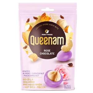 Best Dragee Chocolate Wholesale OEM/ODM High Quality <b>Candy</b> Snacks HALAL Rose Chocolate Coated Almond Cashew Macadamia Nuts 150G - Product Image 1
