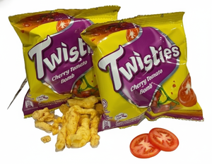 Snacks vegetales Small Twisties Combo, sabor tomate agrio, snacks exóticos, fabricante de Malasia, bajo MOQ, proveedor verificado - Product Image 1