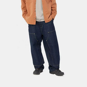 Pantalones de Trabajo TITAN TREAD WEAR para Hombre, Cintura Alta, Mezclilla Oscura, Múltiples Bolsillos, Cierre de Botones, Algodón de Peso Medio, Estilo Otoñal - Product Image 3