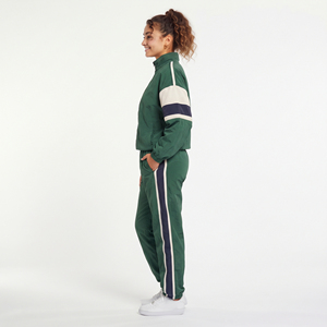Ensemble de survêtement sportif coupe ample avec fermeture éclair sur le côté, coupe-vent, 100 % polyester et nylon respirant, pantalon et veste, fabrication OEM personnalisée - Product Image 3