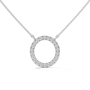 Collar Clásico de Plata con Diamante Cultivado en Laboratorio y Colgante de Corte Esmeralda, Joyería Fina para Mujer, Estilo y Uso Diario - Product Image 1