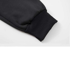 Men's black Cargo Jogger Pants Elastic Waist Drawstring Multiple Pockets Casual Spring Style 100% Cotton Breathable Midweight - Product Image 3