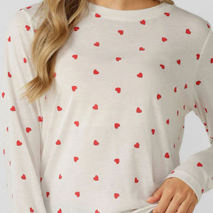 Chemise imprimée personnalisée de haute qualité pour femmes, design extérieur, manches longues, 90% polyester, 10% élasthanne, haut tricoté très extensible - Product Image 5
