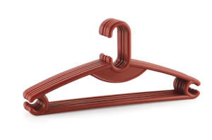 Green Plastic Clothing Hanger With Non-Slip Design Rectangle Shape For Wardrobe Storage Lightweight Minimalist Style <b>Hook</b> Type - Product Image 2