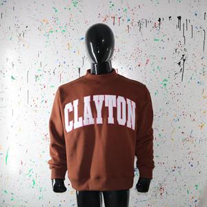 Sweat-shirts CLAYTON à col montant 450 GSM avec broderie personnalisée, coupe ample et carrée, en molleton 100% coton French Terry - Product Image 1